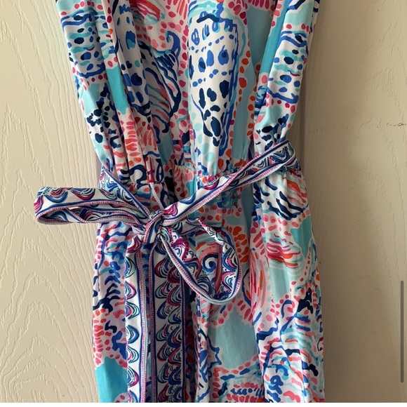 Lilly Pulitzer Deanna romper in Shell Me About It - Picture 4 of 8